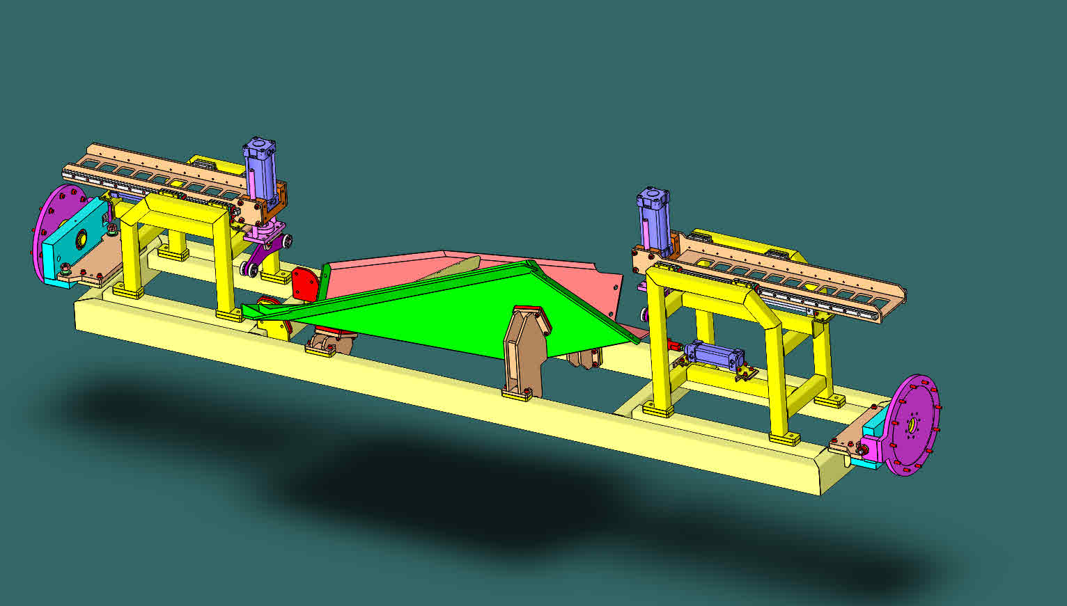 带有气动送料结构的焊接导电装置3D图纸 Solidworks设计